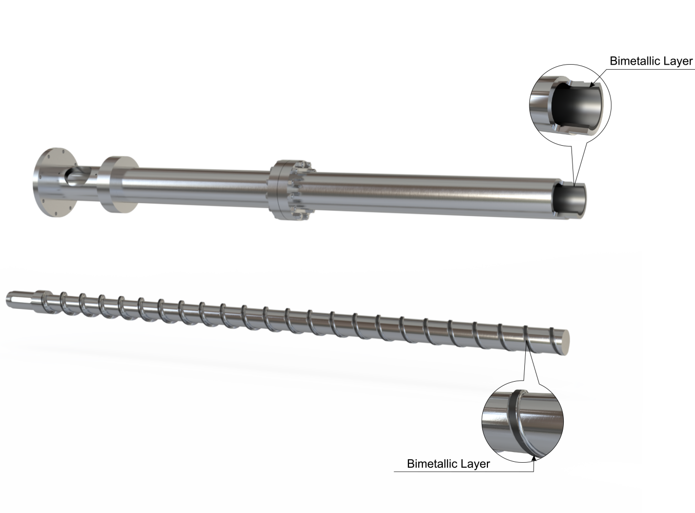 Bimettalic Screw Barrel